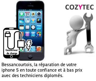 Reparation connecteur de charge iPhone 5 Bessancourt