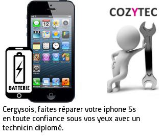 Reparation batterie iPhone 5S Cergy