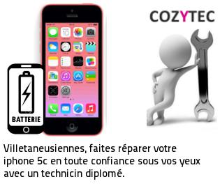 Reparation batterie iPhone 5C Villetaneuse
