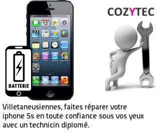 Reparation batterie iPhone 5S Villetaneuse